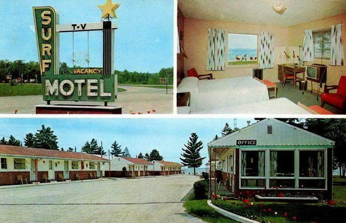 Surf Motel - Old Postcard Photo